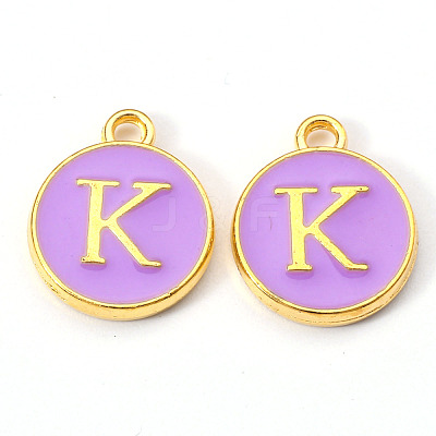 Golden Plated Alloy Enamel Charms ENAM-S118-10K-1