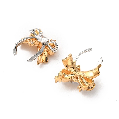 Brass Micro Pave Cubic Zirconia Pendants KK-L250-01GP-1