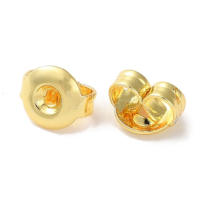 Rack Plating Brass Ear Nuts KK-F090-09G-1
