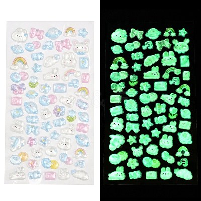 Epoxy Resin 3D Puffy Stickers DIY-G122-01I-1