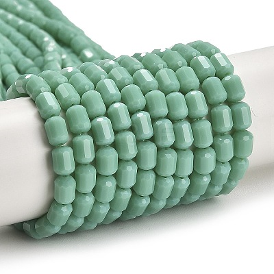 Opaque Glass Beads Strands GLAA-G112-04E-1