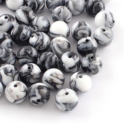 Opaque Acrylic Beads SACR-R853-10mm-204-1