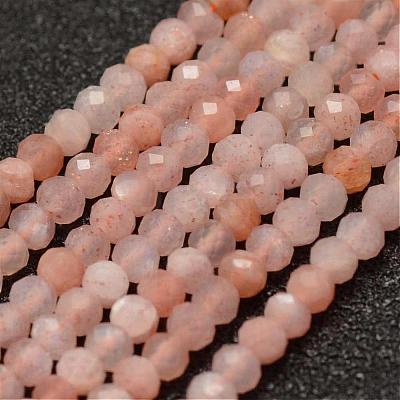 Natural Sunstone Beads Strands G-K182-2mm-12-1
