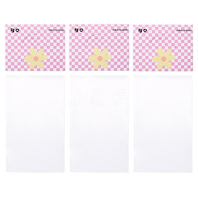 100Pcs Rectangle Polypropylene Cellophane Bags CDIS-TA0001-34C-1