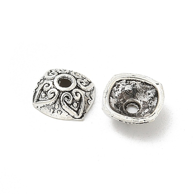 Tibetan Style Alloy Bead Caps TIBE-P003-71AS-1