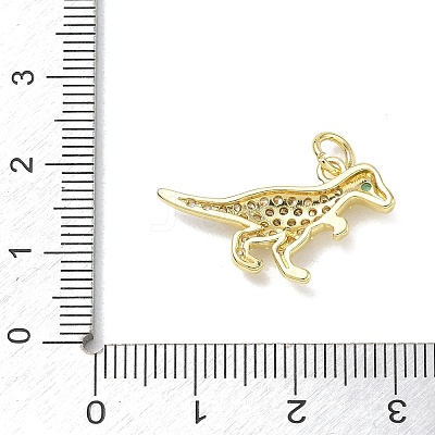 Brass with Rhinestone Pendants RB-CBA6830-18G-06-1