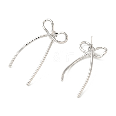 Brass Stud Earrings for Women EJEW-M251-06P-1