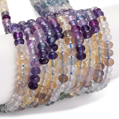 Natural Fluorite Beads Strands G-F770-D08-03-1