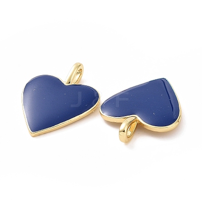 Brass Enamel Pendants KK-P204-14G-1