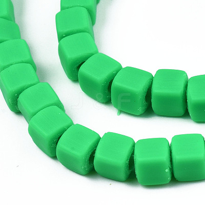 Handmade Polymer Clay Beads Strands CLAY-S092-78F-1