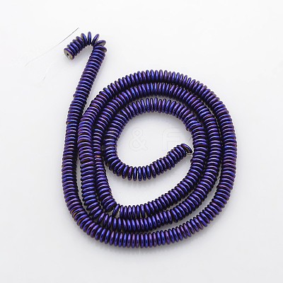 Electroplate Non-magnetic Synthetic Hematite Beads Strands G-J216F-09-1