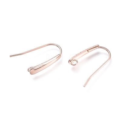 304 Stainless Steel Earring Hooks X-STAS-K211-02RG-1