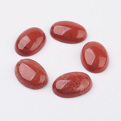 Natural Red Jasper Flat Back Cabochons X-G-G741-30x40mm-11-1