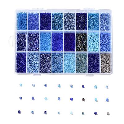 288G 24 Colors Glass Seed Beads SEED-JQ0005-01E-2mm-1