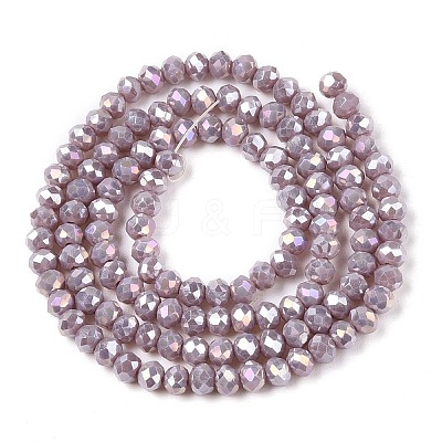 Electroplate Glass Beads Strands EGLA-A044-P3mm-B13-1