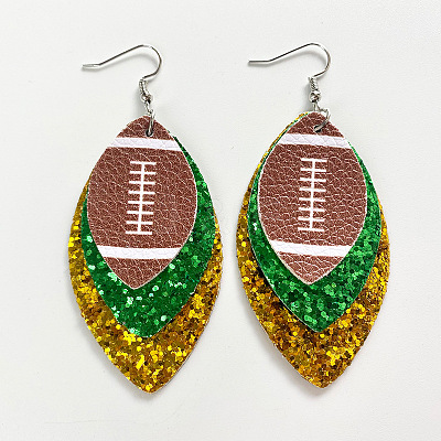 Synthetic Leather Dangle Earrings FS-WG9193E-03-1