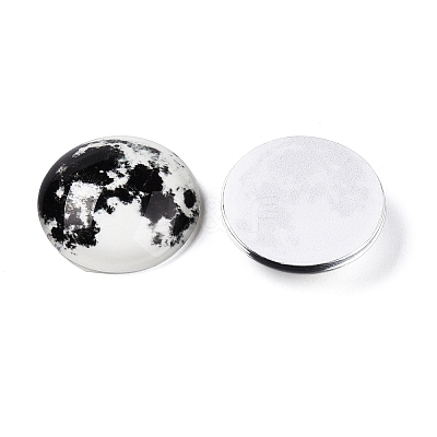 Fluorescent Glass Cabochons GGLA-T004-12A-1