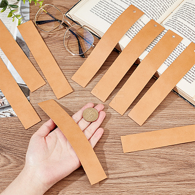Leather Strip Blank Bookmarks LS-AJEW-WH0248-417B-01-1