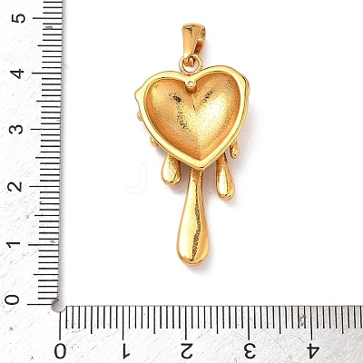 304 Stainless Steel Pendants STAS-L309-17G-1