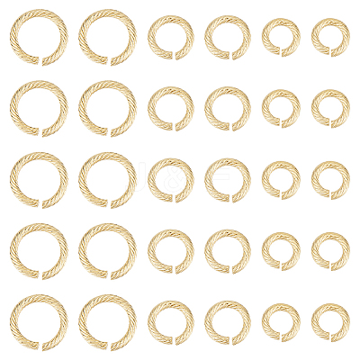30Pcs 3 Styles 304 Stainless Steel Open Jump Rings for Chainmaille Weaves STAS-UN0054-61-1