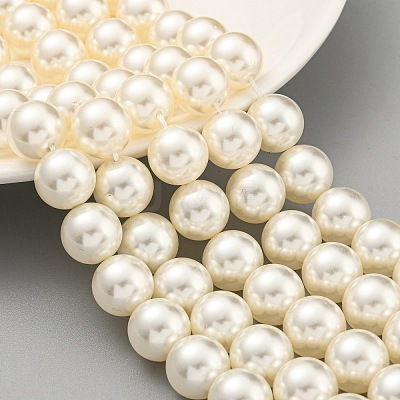 Glass Pearl Beads Strands HY-G002-01F-02-1