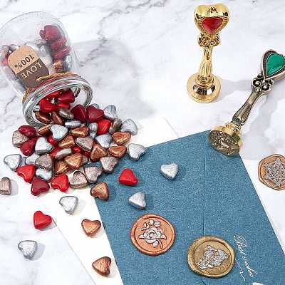 250Pcs 5 Colors Sealing Wax Particles DIY-CP0005-46B-1