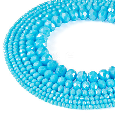 6 Strands 6 Styles Electroplate Glass Beads Strands EGLA-TADJ0001-02B-1