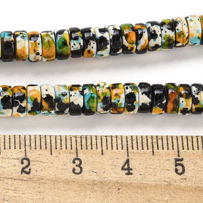Baking Paint Synthetic Turquoise Beads Strands G-H060-02B-11-1