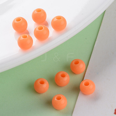 Opaque Acrylic Beads X-MACR-S370-C6mm-A11-1