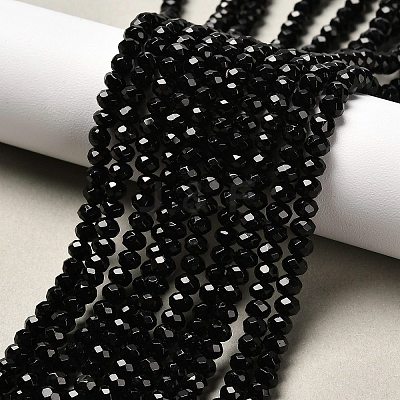 Dyed Natural Malaysia Jade Rondelle Beads Strands G-E316-2x4mm-08-1