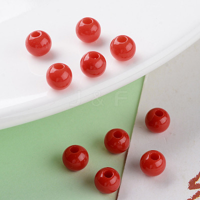 Opaque Acrylic Beads MACR-S370-C6mm-A14-1