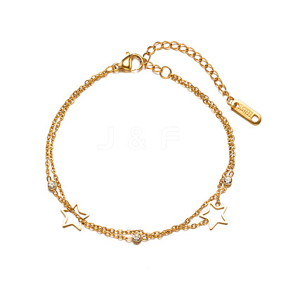 304 Stainless Steel Cable Chain Bracelets WG59DA4-01-1