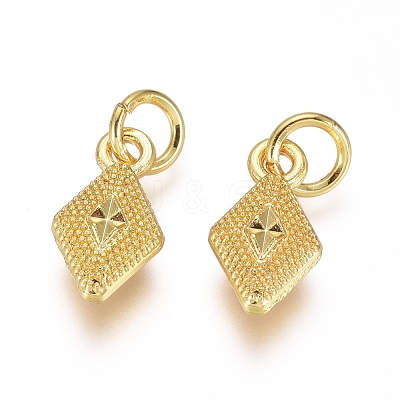 Electroplated Alloy Charms PALLOY-G267-13G-1