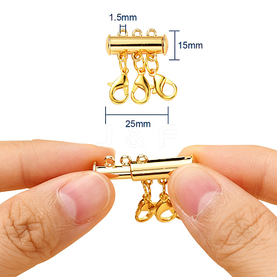 2 Set 2 Style Alloy Magnetic Slide Lock Clasps FIND-YW0001-24-1