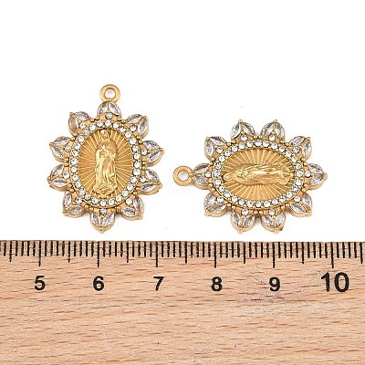 304 Stainless Steel Rhinestone Pendants RB-CBADC81-15G-01-1