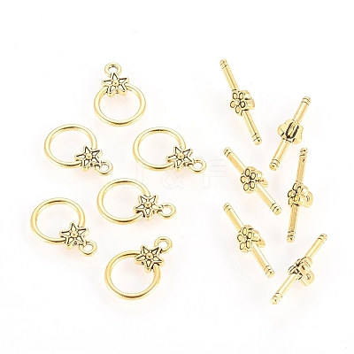 Tibetan Style Alloy Toggle Clasps LS-GLF1075Y-1