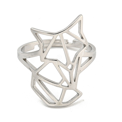 Non-Tarnish 304 Stainless Steel Rings LS-RJEW-R142-01P-1