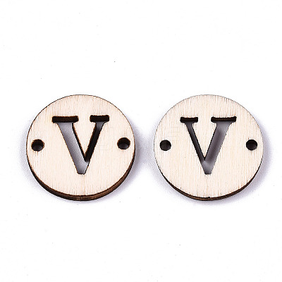 Unfinished Natural Poplar Wood Links Connectors WOOD-S045-140A-01V-1