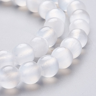 Natural Selenite Beads Strands G-L552H-16A-1