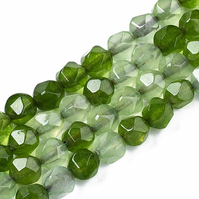 Natural White Jade Beads Strands G-N326-96-1