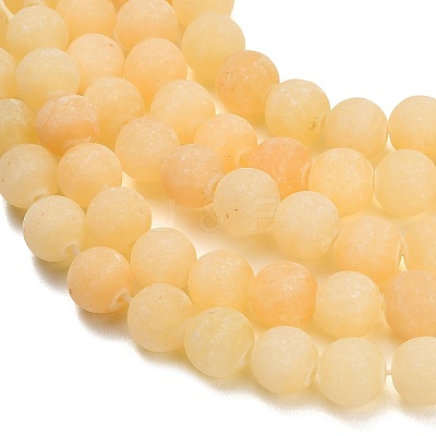 Natural Yellow Calcite Beads Strands GG-CBAA3AB-01-8mm-1