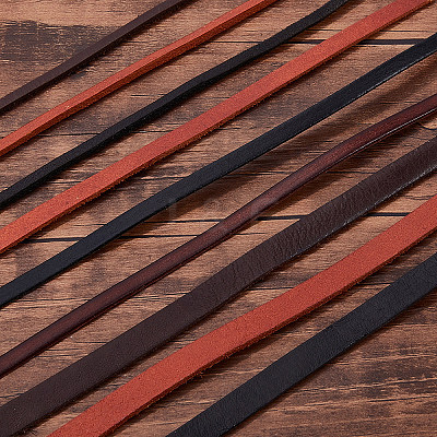 Flat Leather Jewelry Cord WL-GF0001-07B-01-1