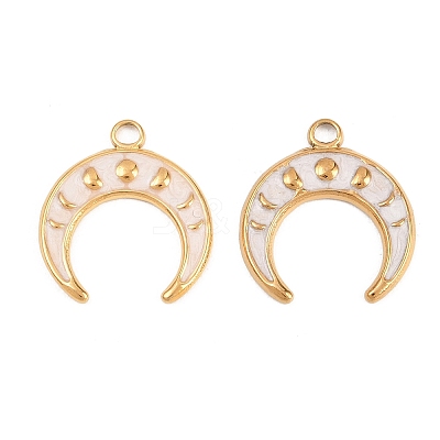 304 Stainless Steel Enamel Pendants STAS-K293-34G-02-1