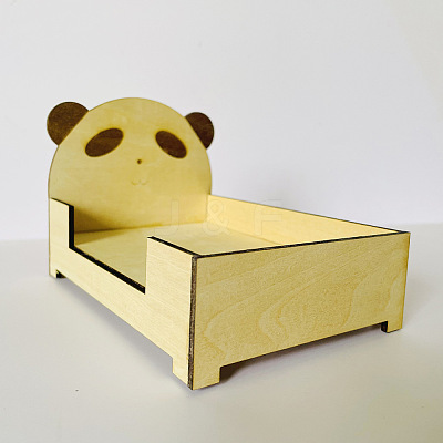 Dollhouse Miniature Furniture Children's Playhouse Accessories 1:12 Bedroom Scene Toy Shooting Props Cute Bear PW-WG55B27-01-1