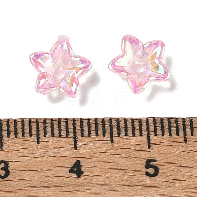 Transparent Acrylic Bead Caps AC-CBA1E6C-06D-1