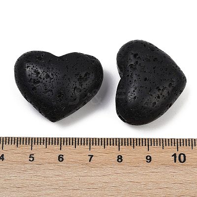 Heart Natural Lava Rock Palm Stones G-C186-02C-1