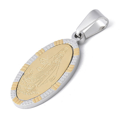 304 Stainless Steel Pendants STAS-S162-09GP-1