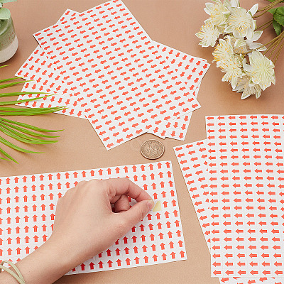 Waterproof PVC Arrow Self-Adhesive Stickers DIY-GF0006-43-1