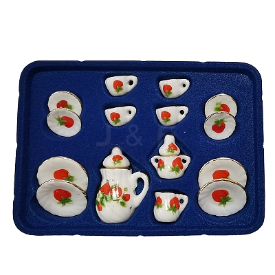 Mini Ceramic Tea Sets BOTT-PW0002-124D-1