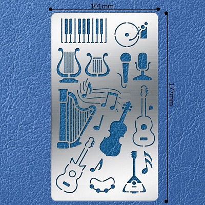 304 Stainless Steel Cutting Dies Stencils DIY-WH0242-082-1